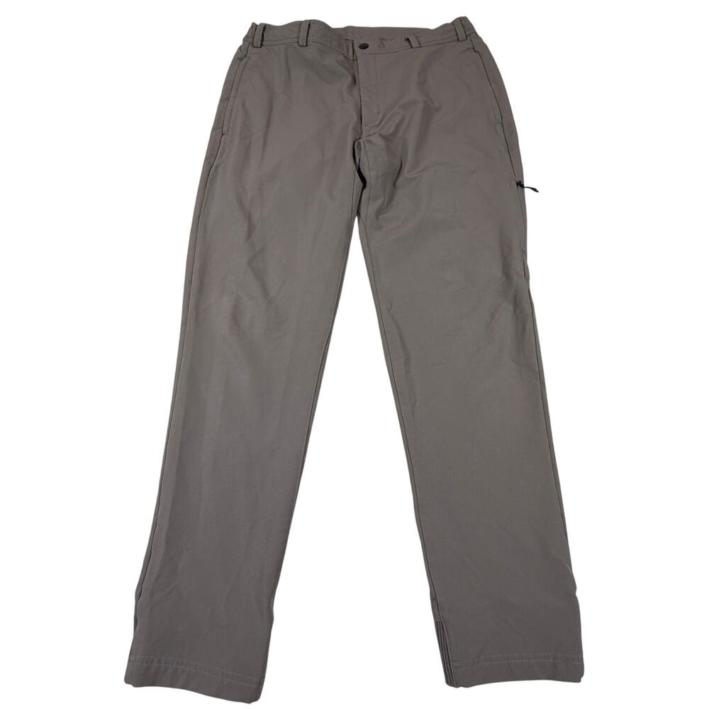 Mack Weldon Radius Flex Jogger Pants Flex Waist Zip Pocket Khaki Men’s Sz L